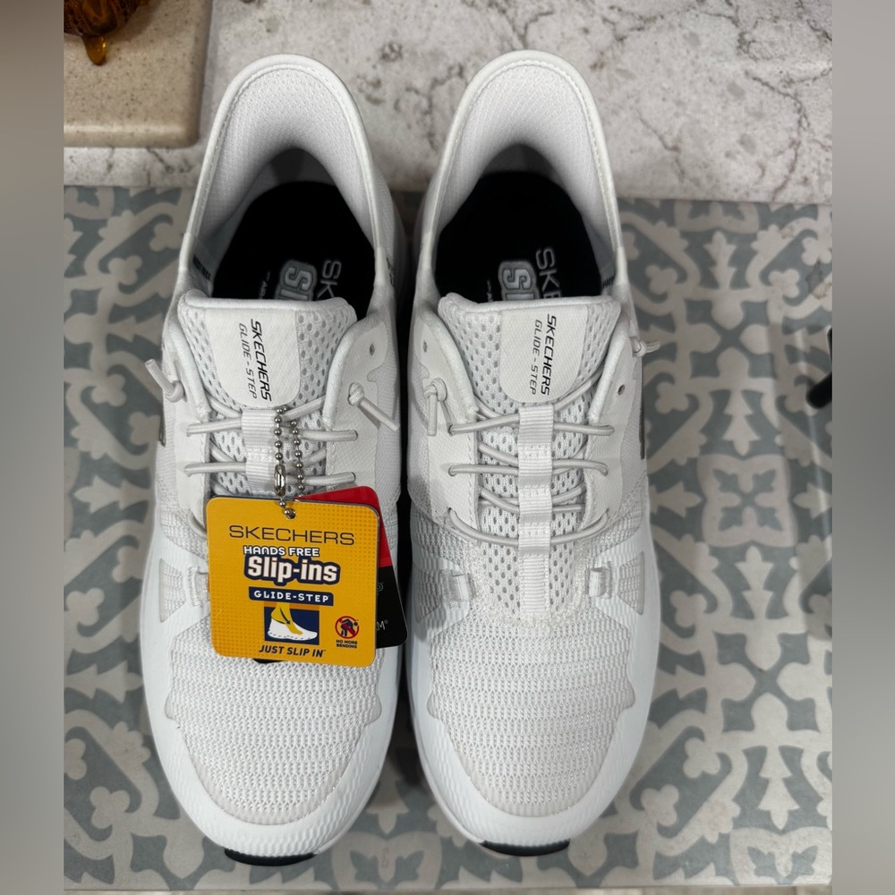 Skechers Women's White Athletic Slip-Ons